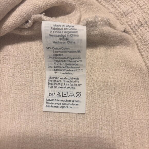 Madewell Bleached Linen Textural Knit Ruffle-Neck Top - Women's Size M - Picture 7 of 7